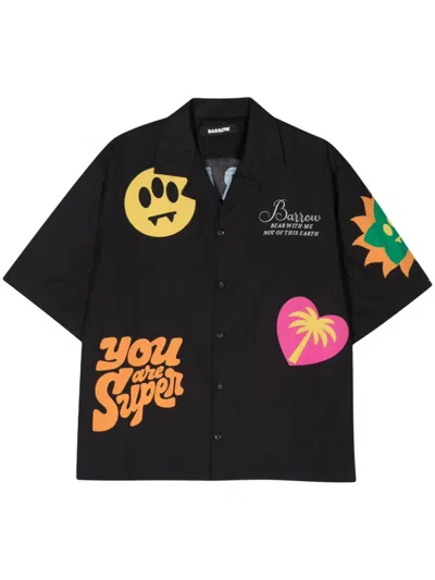 Shop Barrow Popeline Shirt In Black