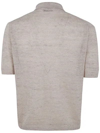Shop Filippo De Laurentiis Short Sleeves Oversized Shirt In Rope