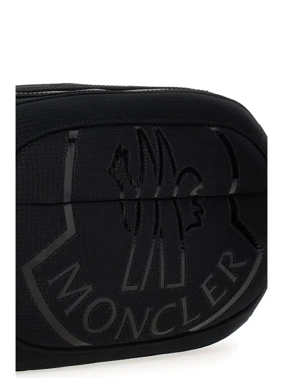 Shop Moncler Cut Crossbody Bag In Black