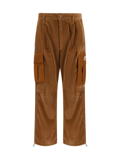 Shop Moncler Sport Pants In Brown