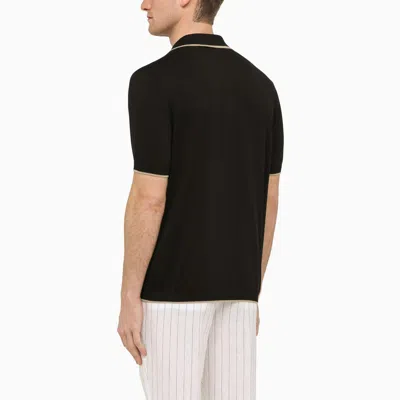 Shop Brunello Cucinelli Black Short-sleeved Cardigan