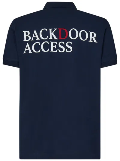 Shop Dsquared2 Backdoor Access Tennis Fit Polo Shirt In Blue