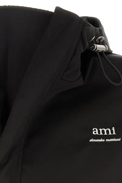 Shop Ami Alexandre Mattiussi Black Nylon Blend Jacket