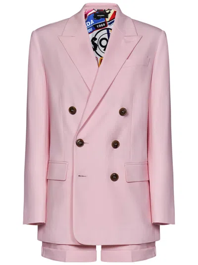 Shop Dsquared2 New York D.b. Suit In Pink