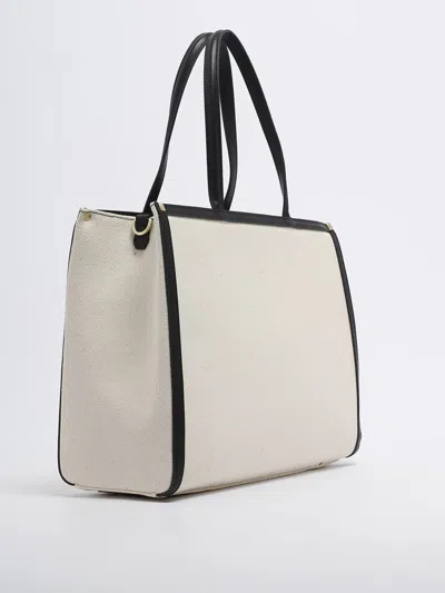 Shop Guy Laroche Alizze Large Shoulder Bag In Naturale-nero