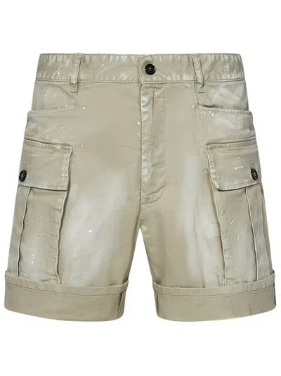 Shop Dsquared2 Light Spots Marine Shorts In Beige
