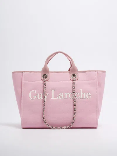 Shop Guy Laroche Corinne Large Shopping Bag In Rosa