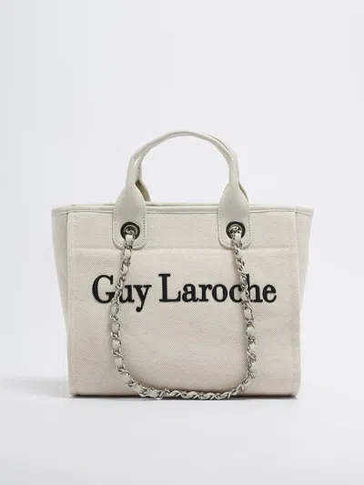 Shop Guy Laroche Corinne Small Shopping Bag In Naturale