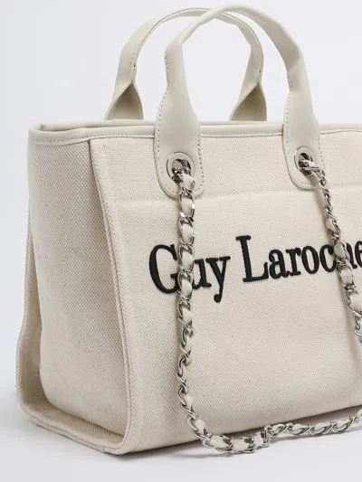 Shop Guy Laroche Corinne Small Shopping Bag In Naturale