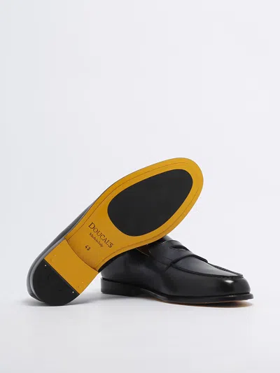 Shop Doucal's Mocassino Penny Loafers In Navy