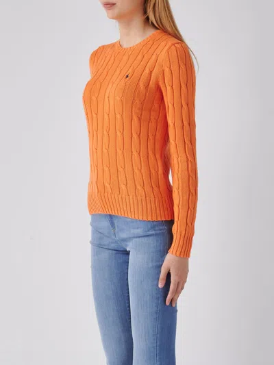 Shop Polo Ralph Lauren Julianna Sweater In Arancione