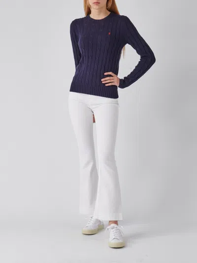 Shop Polo Ralph Lauren Julianna Sweater In Navy