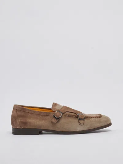 Shop Doucal's Mocassino Loafers In Tortora