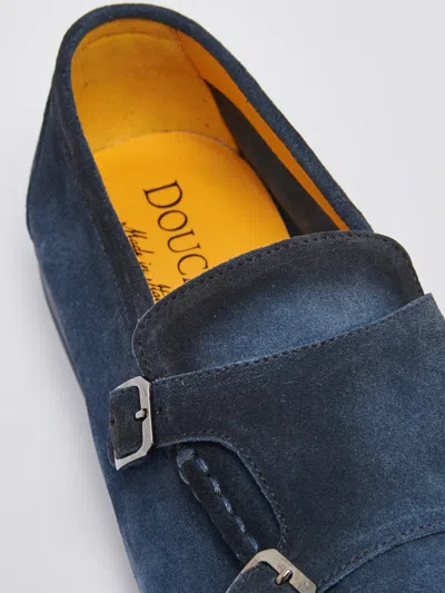 Shop Doucal's Mocassino Loafers In Oceano