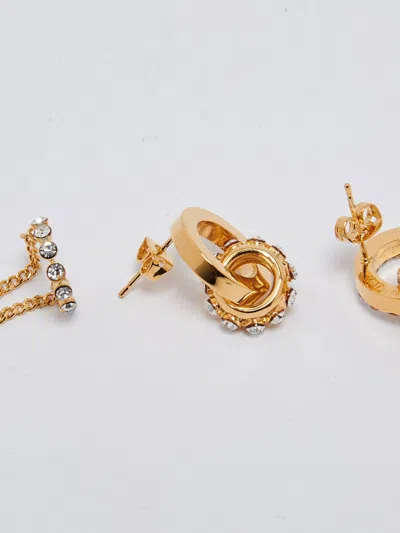 Shop Elisabetta Franchi Metal Earrings In Oro