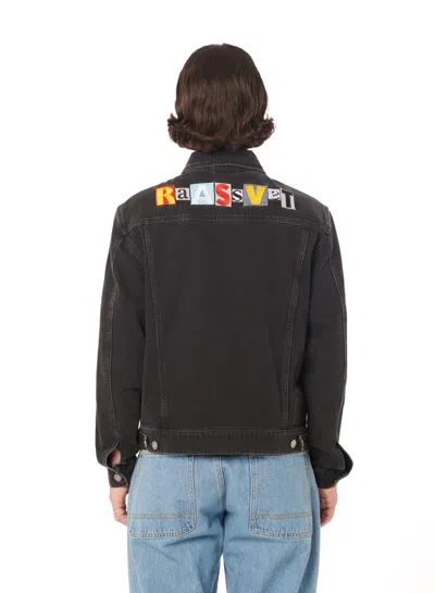 Paccbet Typo Classic Denim Jacket Woven In Black