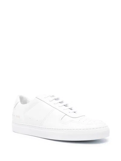 Shop Common Projects Bball Low In Leather In White