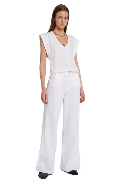 Shop 7 For All Mankind Lotta Linen Santorini In White