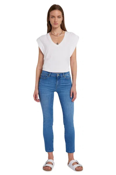 Shop 7 For All Mankind Roxanne Ankle In Mid Blue
