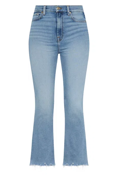 Shop 7 For All Mankind Hw Slim Kick In Mid Blue