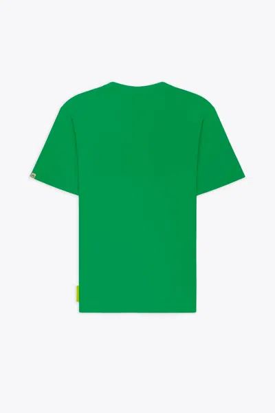 Shop Barrow Jersey T-shirt Unisex Emerald Green Cotton T-shirt With Teddy Bear Front Print
