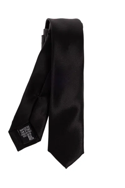 Shop Emporio Armani Silk Tie In Black