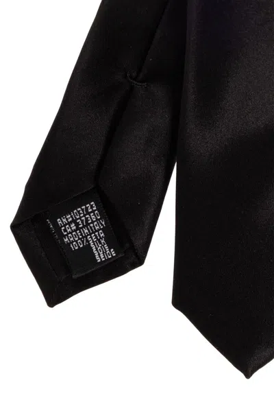 Shop Emporio Armani Silk Tie In Black