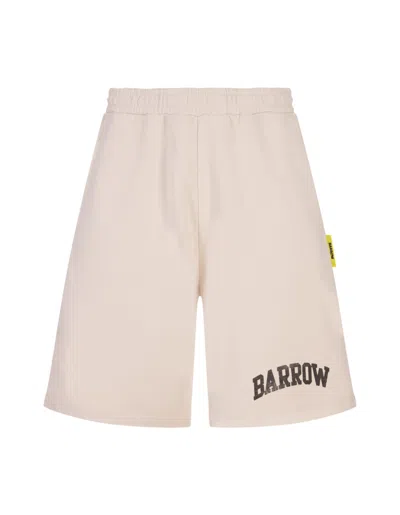 Shop Barrow Tortora Sports Bermuda Shorts With Logo