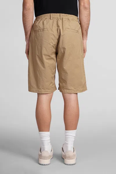 Shop Paura Harrison Shorts In Beige Cotton
