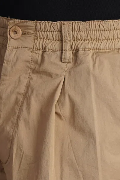 Shop Paura Harrison Shorts In Beige Cotton