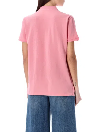 Shop Polo Ralph Lauren Classic Fit Mesh Polo Shirt In Ribbon Pink