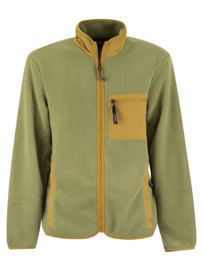 Shop Patagonia Fleece Jacket In Green