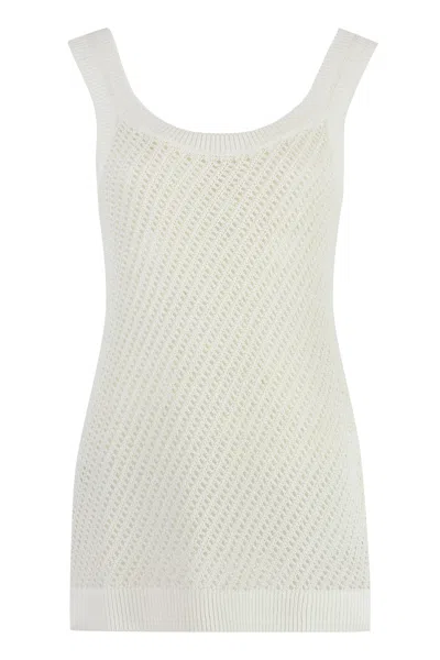 Shop Calvin Klein Knitted Top In White