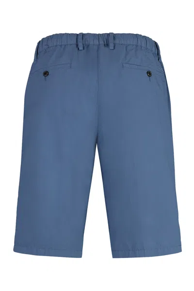 Shop Paul&amp;shark Cotton Bermuda Shorts In Light Blue