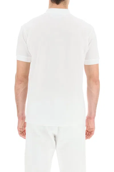 Shop Comme Des Garçons Play Heart Polo Shirt In White (white)