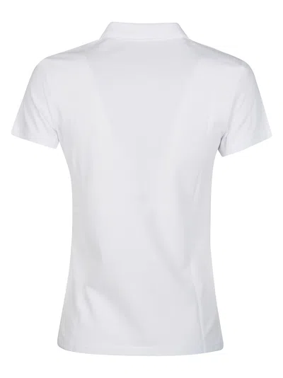 Shop Sun 68 Rhinestone Logo Polo Shirt In White