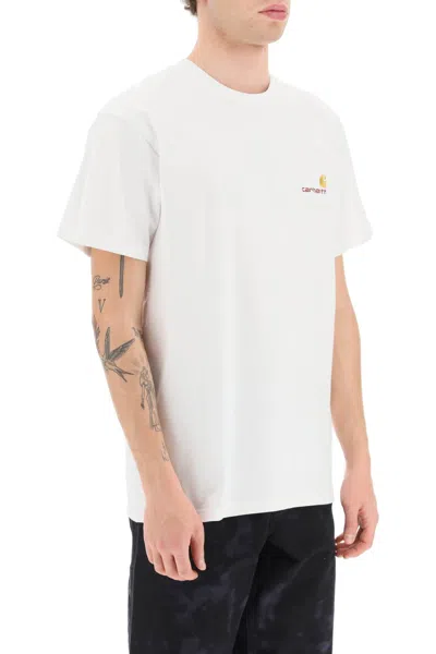 Shop Carhartt American Script T-shirt In White (white)