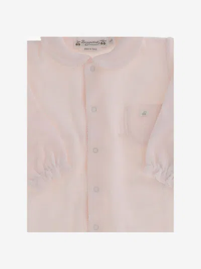 Shop Bonpoint Full Length Velvet Jumpsuit In Pink