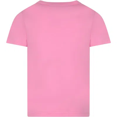 Shop Marc Jacobs Pink T-shirt For Girl With Logo
