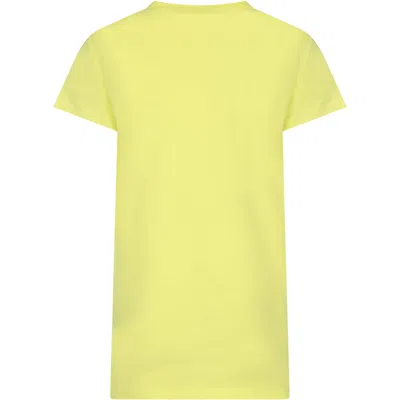 Shop Marc Jacobs Yellow Dress For Girl With Logo