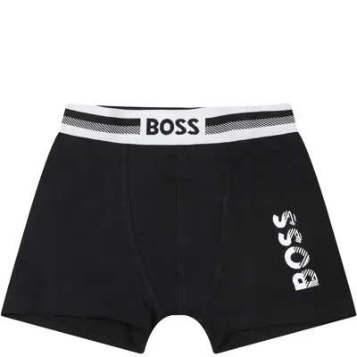 Hugo Boss Black Set For Boy With Logo In Multicolor