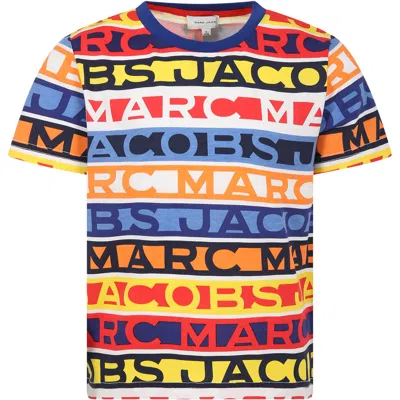 Shop Marc Jacobs Multicolor T-shirt For Boy With Logo Print