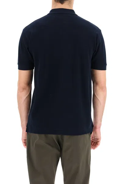 Shop Comme Des Garçons Play Heart Polo Shirt In Navy (blue)