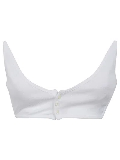 Shop Y/project Invisible Strap Bralette In Optic White