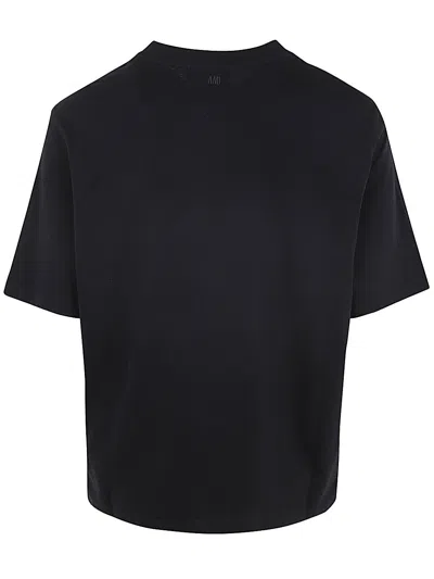 Shop Ami Alexandre Mattiussi Red Ami De Coeur T-shirt In Black