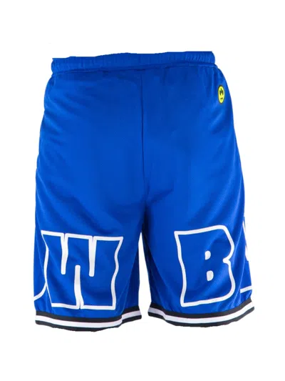 Shop Barrow Mesh Shorts In Dazzling Blue