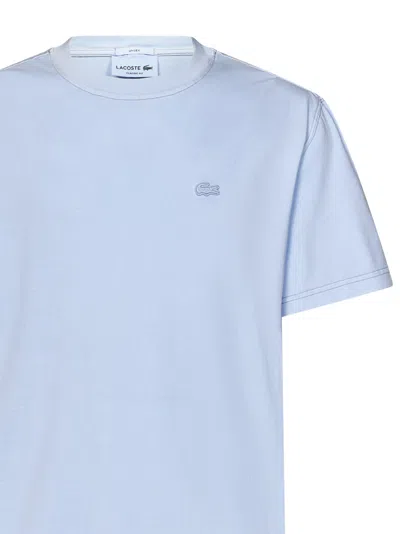 Shop Lacoste T-shirt In Light Blue