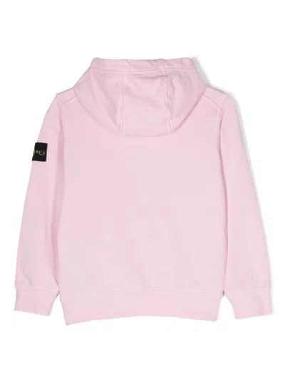 Shop Stone Island Junior Sweatshirt In Pink