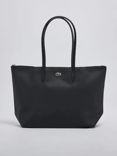 Shop Lacoste Pvc Shopping Bag In Nero