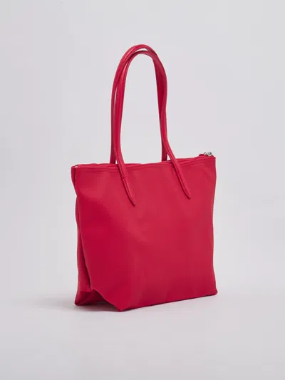 Shop Lacoste Pvc Shopping Bag In Rosso